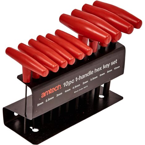 10PC HEX KEY METRIC 2-10MM T HANDLE ALLEN KEY WRENCH T BAR SET HEAVY DUTY I9070 (1/4)