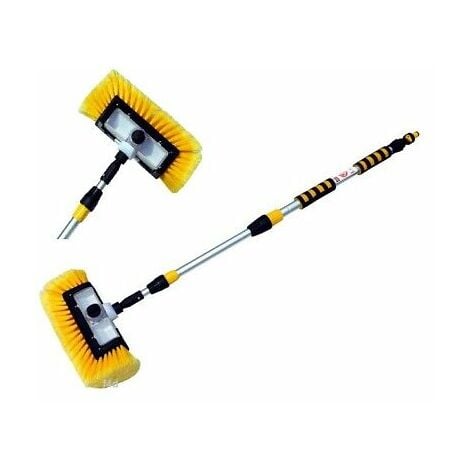 Water Fed Brush 2m Soap Box Telescopic Car Motorhome Caravan Window Cleaning