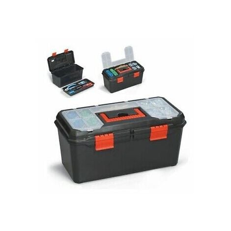 HEAVY DUTY 13 MAESTRO PLASTIC TOOL BOX CHEST BAG STORAGE BAG CASE & TRAY NEW