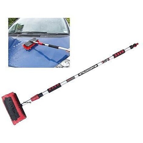 Water Fed Brush 2m Telescopic Extending Car Motorhome Caravan Window Cleaning
