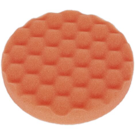 Sealey Buffing & Polishing Foam Head Hook & Loop �150 x 25mm Orange/Firm PTCCHW150O