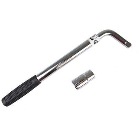 21"" Wheel Brace Extendable Wrench Bar Tyre Changing 17mm 19mm Socket Heavy Duty