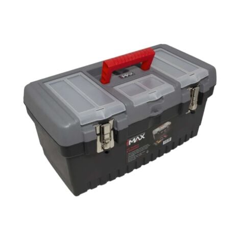 HILKA TOOL BOX & ORGANISER 19"" PLASTIC CHEST STORAGE BAG CASE HEAVY DUTY MTB19