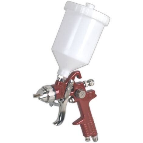 Sealey Spray Gun Air HVLP Gravity Fed Paint Lacquer Primer 1.3mm Set Up HVLP741