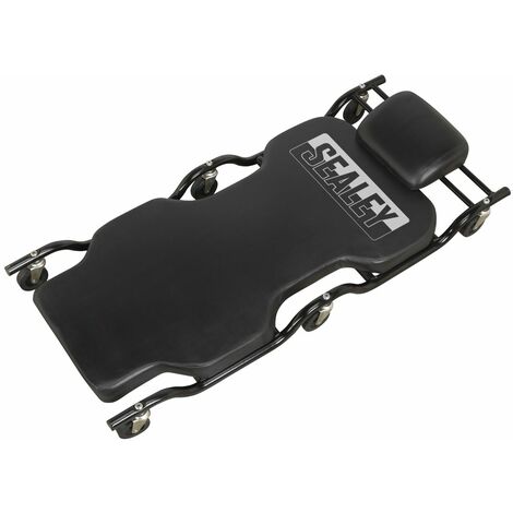 Sealey Steel Creeper with 6 Wheels & Headrest Deluxe SCR84