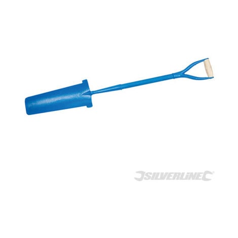 Silverline Drainage Spade Forged Handle Post Hole Trench 1080mm Shovel Tool 415
