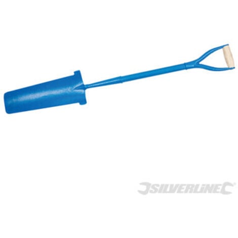 Silverline Drainage Spade Forged Handle Post Hole Trench 1080mm Shovel Tool 415
