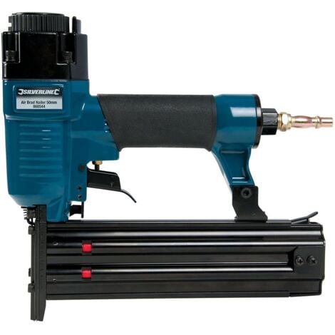 Silverline Air Brad Nailer 50mm - Black/Blue (868544 - Foto 8