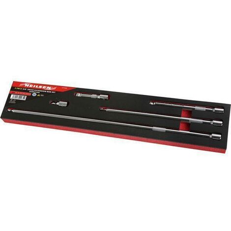 5PC 3/8 DRIVE WOBBLE EXTRA LONG EXTENSION BAR SOCKET SET 38-450MM CT1235 (1/3)
