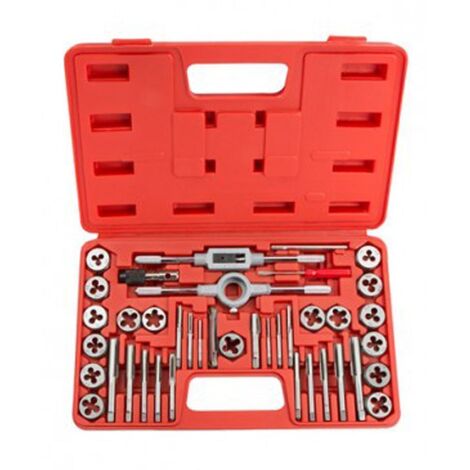 TAP AND DIE SET 40PC METRIC WRENCH CUTTER SET M3-M12 IN STORAGE CASE 60039C (1/3)
