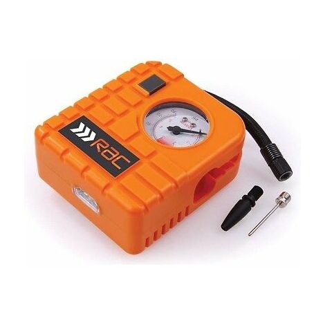 HEAVY DUTY RAC 12V MINI AIR COMPRESSOR CAR VAN BIKE TYRE INFLATOR PUMP INFLATER