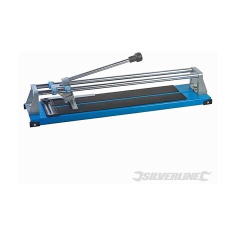 SILVERLINE TILE SAW LARGE 24"" 600MM HAND FLOOR WALL TILE CUTTER CUTTING 510189