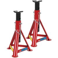 HEAVY DUTY HILKA 2 TON TONNE FIXED AXLE STAND STANDS LIFT JACK 2T RED 82430020