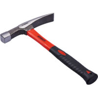 BRICK HAMMER MASONARY CHIPPING 24OZ STEEL FIBREGLASS SHAFT RUBBER GRIP A1825
