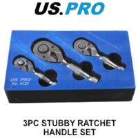 US PRO INDUSTRIAL 3/8" DR 90T Ratchet With Straight Handle With Grip 4216 - View #2