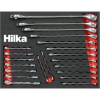 HILKA SPANNER SET 21PC OFFSET COMBINATION METRIC EVA FOAM TRAY 6-26MM 16102102