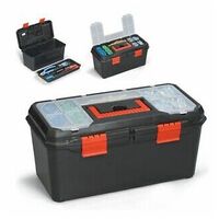 HEAVY DUTY 13 MAESTRO PLASTIC TOOL BOX CHEST BAG STORAGE BAG CASE & TRAY NEW