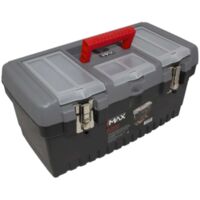 HILKA TOOL BOX & ORGANISER 19"" PLASTIC CHEST STORAGE BAG CASE HEAVY DUTY MTB19