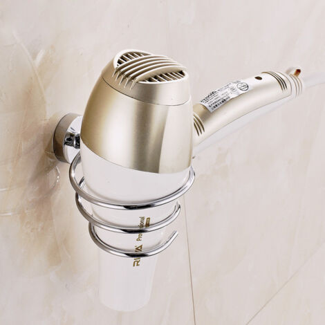 Adjustable Dvkptbk Sèche-cheveux Réglable - Sèche-cheveux Mural Sans Perçage Pour Salle De Bain Dryer Hanging Rack Storage & Organization