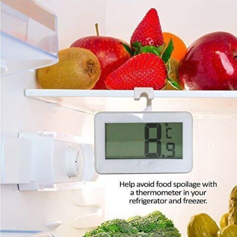 Thermomètre Numérique Mini LCD Pour Réfrigérateur Et Congélateur - -20 à 60°C Avec Max/Min