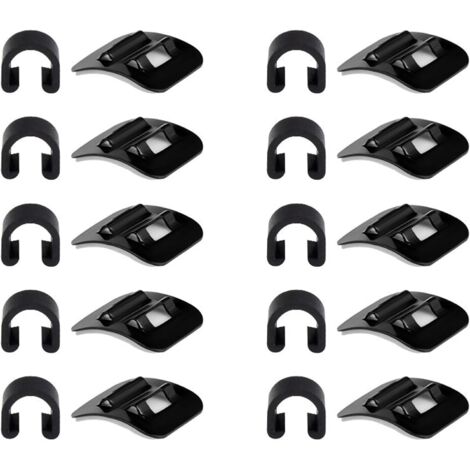 10 Boucle de Câble de Vélo,CClips de Guidage de Câble de Vélo,CClips de Fil de Frein de Vélo,Cadre de Vélo de Route de Montagne C Adaptateurs de Boucle,pour Plupart des Vélos (1/5)