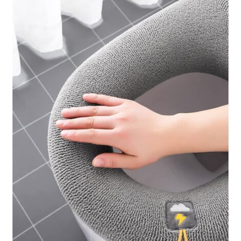 Siège Toilette Lavable Housse De Coussin Pour Siège De Toilette Fashion Yo - Lavable, Réutilisable, Adhésif Statique - Gris - 29,5 X 9 Cm Protection Abattant Réutilisable Siège Toilette Lavable Housse De Coussin Pour Siège De Toilette Fashion Yo - Lavable, Réutilisable, Adhésif Statique - Gris - 29,5 X 9 Cm Protection Abattant Réutilisable