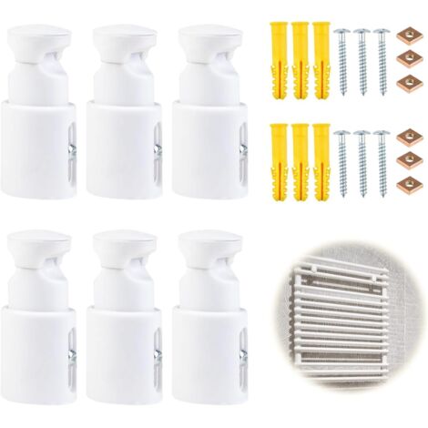 Sollbry 3 Pièces Fixations Pour Radiateur Sèche Serviette, Support De Fixation Pour Radiateur Convient Aux Radiateurs De Salle De Bains Droits Ou Courbes 85460372 Sollbry 3 Pièces Fixations Pour Radiateur Sèche Serviette, Support De Fixation Pour Radiateur Convient Aux Radiateurs De Salle De Bains Droits Ou Courbes 85460372