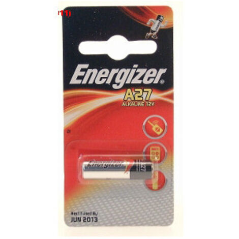 Energizer – Pile alcaline A27 12V – Lot de 2 piles – 22 mAh – Préchargées pour appareils électroniques – Durée de conservation 5 ans - A27X2