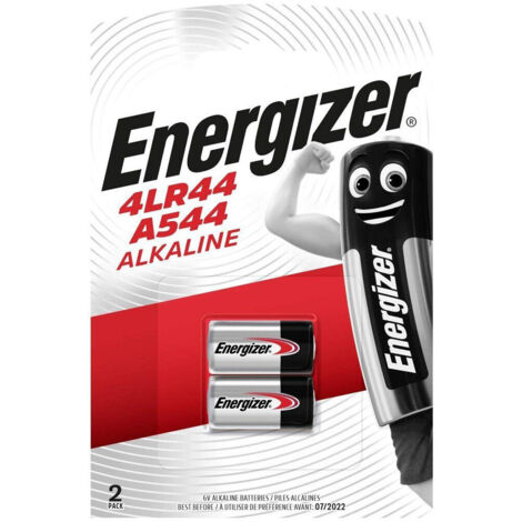 Energizer – Lot de 2 piles alcalines 4LR44 – 6V 178mAh – Pile spéciale pour dispositifs médicaux et télécommandes – Non rechargeable (1/5)