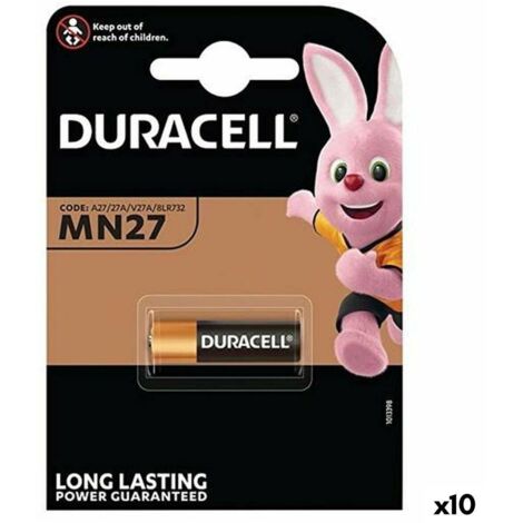 DURACELL Pile alkaline MN27, 1 pièce en blister - lot de 10 pieces (023352 PACK)