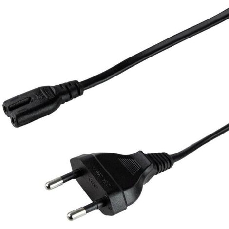 LogiLink CP092 Câble d'alimentation Euro-Euro8 1,80 m Noir Noir (1/5)
