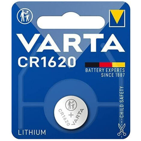 Varta – Pile bouton CR1620 au lithium – Alimentation fiable pour télécommandes, balances, appareils médicaux – Longue durée