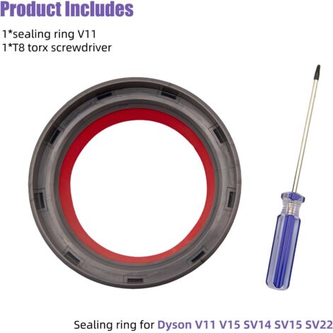 Joint d'étanchéité supérieur de bac à poussière de remplacement pour aspirateur Dyson V11 V15 SV14 SV15 SV22, pièces et accessoires pour bac à poussière/réservoir. (1/4)