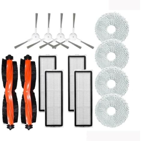 Pièces détachées pour aspirateur : brosse principale, brosse latérale, filtre, serpillère, sac à poussière, compatibles avec le Xiaomi X20. (1/4)