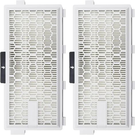 Lot de 2 filtres de remplacement AirClean 50 compatibles avec les aspirateurs Miele Complete C2/C3, Compact C1/C2, modèles SF-HA 50, S4, S5, S6 et S8. Images avec référence du modèle. (1/4)
