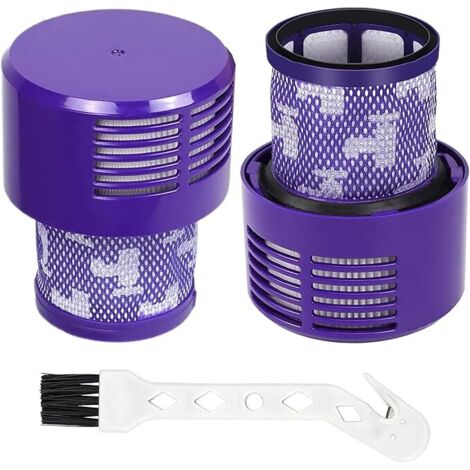 Filtres HEPA de remplacement pour aspirateur balai sans fil Dyson Cyclone V10 Animal, V10 Absolute, SV12, V10 Total Clean. Référence : 969082-01 (lot de 2). (1/4)