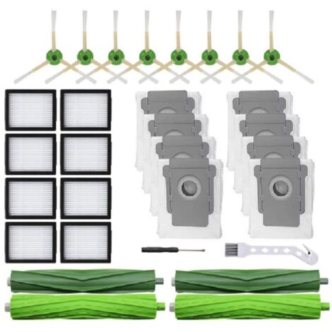 28 pièces/ensemble pour Aspirateur Robot iRobot Roomba Série i7 / i7+ / E5 / E6, Pièces de Rechange (1/5)