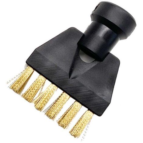 Brosse plate en cuivre de remplacement plus sûre, compatible avec les nettoyeurs vapeur Karcher SC1/SC2/SC3/SC4/SC5/SC7/CTK10 - Élimination des taches tenaces. (1/5)