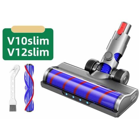 Brosses rotatives à poils souples et brosses à entraînement direct (avec éclairage LED) pour Dyson V10 Slim / V12 Slim (1/5)