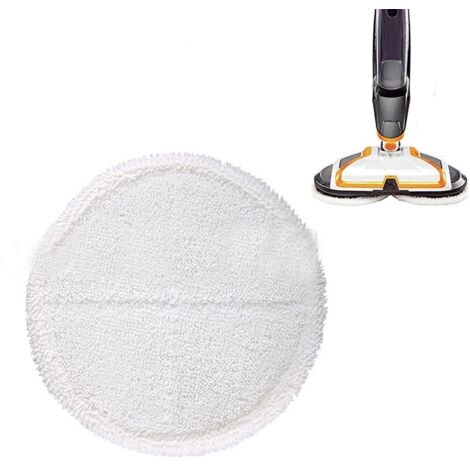 2 Chiffons de Remplacement pour Vadrouille à Vapeur Bissell Série 2124 / 2039A (Blanc) (1/5)