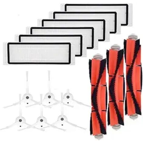 Accessoires pour aspirateur robot : brosse latérale, filtre HEPA, brosse principale. Compatible avec les aspirateurs robots Roborock S50, S51 et S55. (1/5)