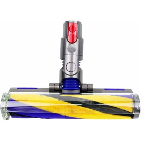 Brosse à Rouleau Doux avec Éclairage LED Vert pour Aspirateur Sans Fil V10 Slim/V12 - Tête de Rechange pour Sols Durs, Rotation 180° et 90° (1/5)