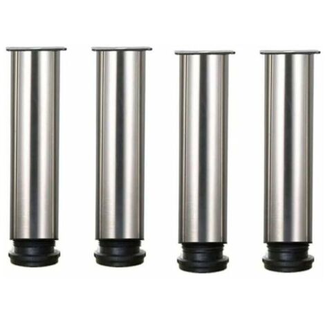 Pieds de meuble réglables en acier inoxydable – Lot de 4 – Hauteur 25 cm – Pour table, canapé, armoire (1/4)