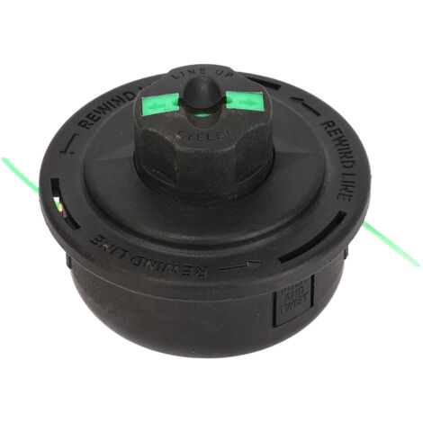 Tête de débroussailleuse plastique verte, filetage interne 7 mm, diamètre 9 cm – pour jardin et agriculture (1/5)