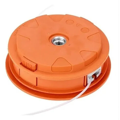 Tête de débroussailleuse en aluminium et nylon, rotation gauche, 14,6 cm, universelle pour désherbeur de jardin (1/5)