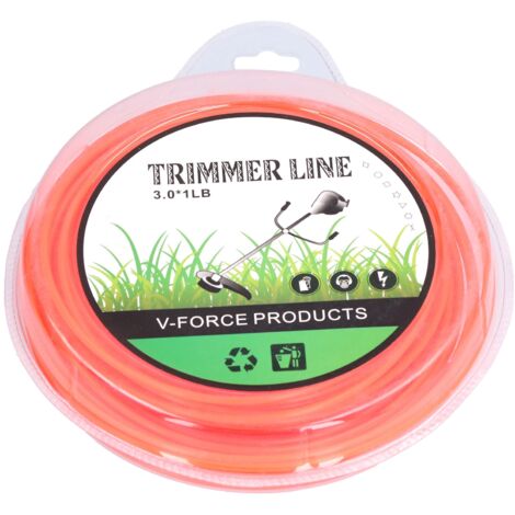 Fil de Tondeuse Thermique Nylon 3,0 mm Rouge – Souple, Résistant et Facile à Installer (1/5)
