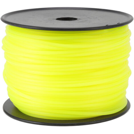 Fil de Tondeuse 3 mm Carré en Nylon Jaune – 168 m – Compatible Husqvarna, Ryobi, Stihl et Plus (1/5)