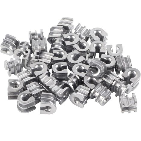 Manchons œillettes de tête de débroussailleuse en aluminium, 40 pièces, compatibles Stihl 25-2, 1,5x1,5 cm (1/5)