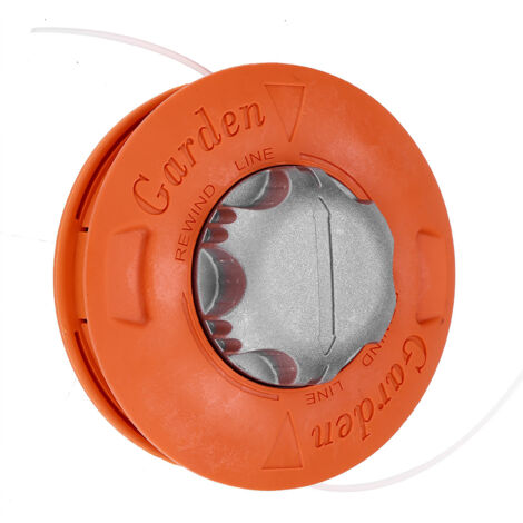 Tête de débroussailleuse universelle en aluminium orange, filetage gauche 10x1,25, diamètre 5 cm (1/5)