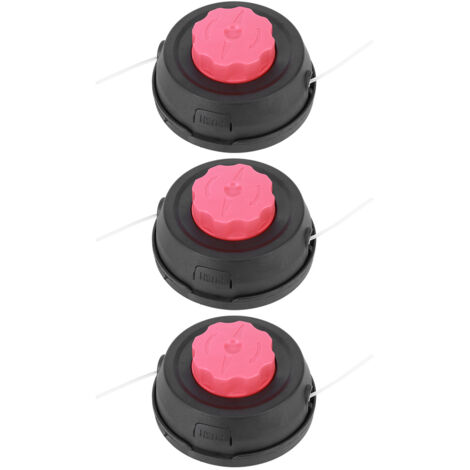 Tête de débroussailleuse universelle H-16 noire et rouge en nylon, 3 pièces, 11,5 x 7,5 cm (1/5)